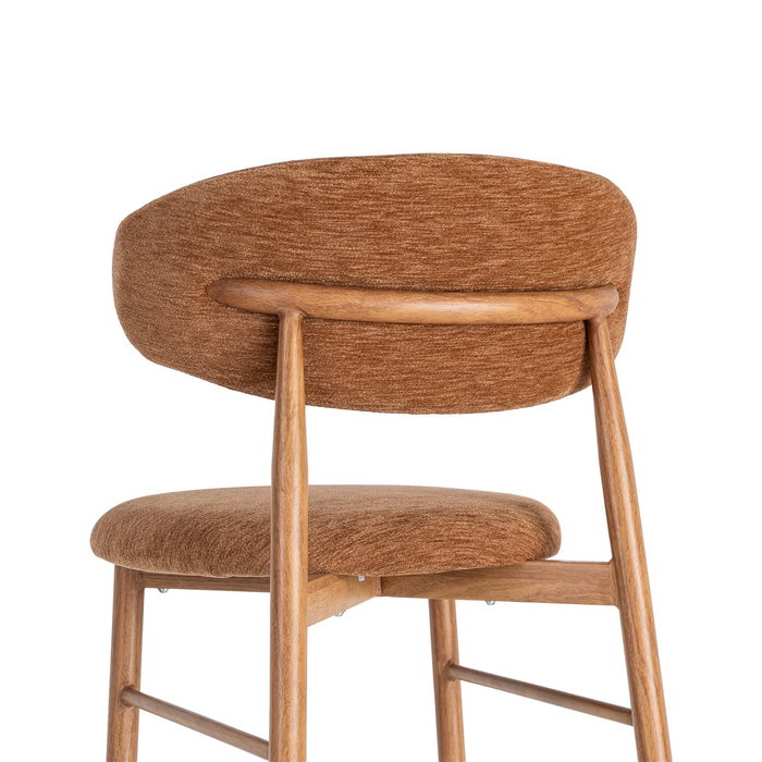 Taburete Melocotón Tejido-Metal Contract 53 X 52 X 95 cm (Set de 2)