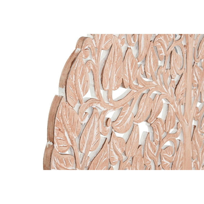 DKD Home Decor Decoración de Pared Árbol Natural Mango y MDF 122x122 cm