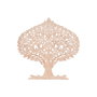 DKD Home Decor Decoración de Pared Árbol Natural Mango y MDF 122x122 cm