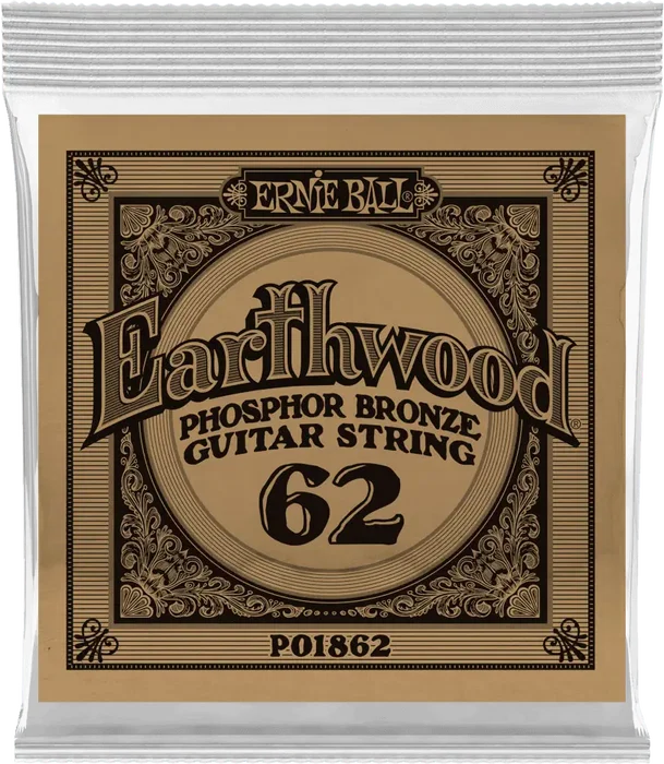 Ernie Ball Cuerda Acústica Earthwood Phosphor/Bz .062 Set de 6 (Set de 6)