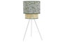 DKD Home Decor Lámpara de Sobremesa Palmeras Verde y Blanco
