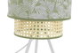 DKD Home Decor Lámpara de Sobremesa Palmeras Verde y Blanco