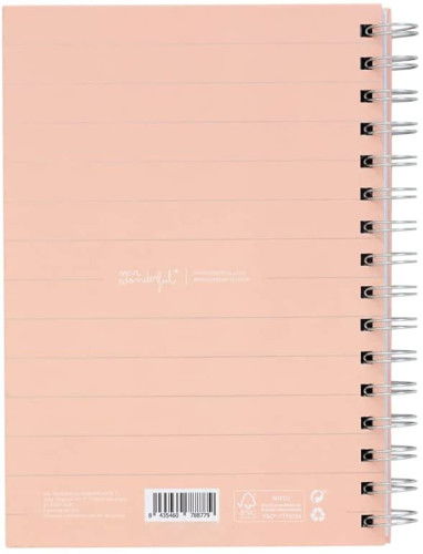 Mr. Wonderful Libreta Pequeña WOA11053ES - Estoy a Nada de Lograrlo Todo - 200 Páginas Cuadriculadas, Tapa Dura, Espiral