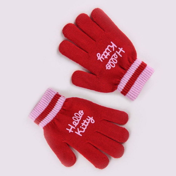 Cerdá Conjunto de 3 Piezas Hello Kitty con Gorro, Guantes y Bufanda Rosa