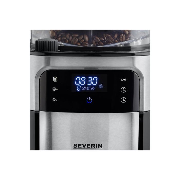 Severin KA 4814 Cafetera de Acero Inoxidable Color Negro
