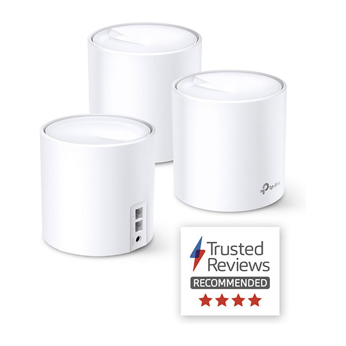TP-Link Deco X60 AX3000 Sistema Wi-Fi 6 Mesh (3 Nodos) Blanco - Router WiFi Doble Banda 574+2402 Mbps, 4 Antenas Internas, Control Parental