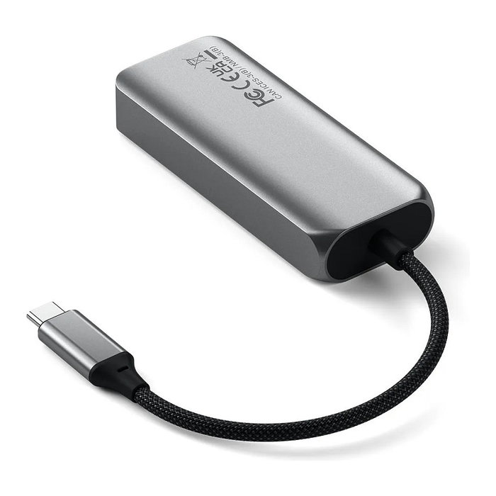 Satechi Hub USB-C de 4 puertos con Ethernet de 2.5 Gigabit, gris espacial