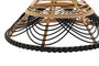 DKD Home Decor Lámpara de Techo Ratán Bicolor JOHARI 41x41x21 cm