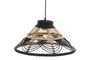 DKD Home Decor Lámpara de Techo Ratán Bicolor JOHARI 41x41x21 cm