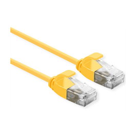 ROLINE Patchkabel UTP DataCenter Cat.6A Slim Amarillo 0,5 m