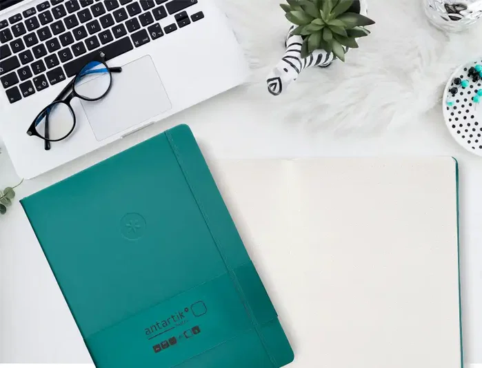 Antartik Cuaderno Antartik Notes Tapa Dura A4 Hojas Puntos Verde Aguamarina