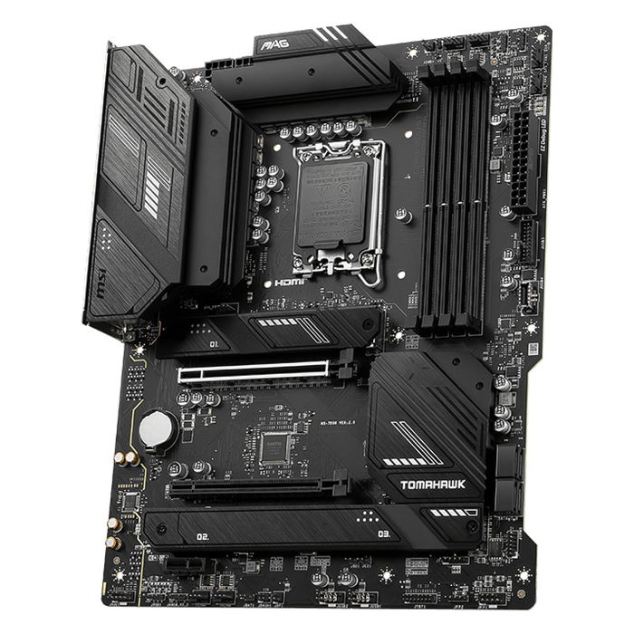 MSI Placa Base MAG B760 TOMAHAWK WiFi DDR5, Socket LGA1700, PCIe 4.0, 2.5G LAN, Wi-Fi 6E, Bluetooth 5.3, Mystic Light, ATX - Black / 7D96-003R