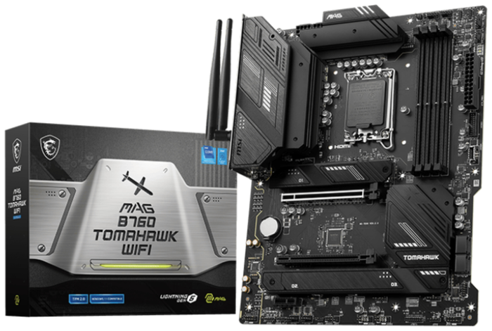 MSI MAG B760 TOMAHAWK WiFi Placa Base LGA 1700 ATX DDR5 M.2 Wi-Fi 6E Bluetooth 5.3