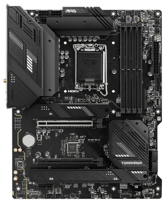 MSI MAG B760 TOMAHAWK WiFi Placa Base LGA 1700 ATX DDR5 M.2 Wi-Fi 6E Bluetooth 5.3
