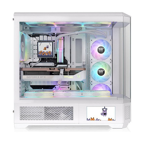 Thermaltake AC-080-OO6NAN-A1 Kit Panel LCD 6 Pulgadas para Chasis View 600 TG Snow, Blanco, Full Tower