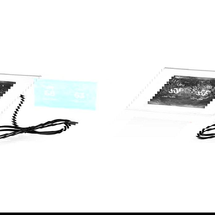 Thermaltake AC-080-OO6NAN-A1 Kit Panel LCD 6 Pulgadas para Chasis View 600 TG Snow, Blanco, Full Tower