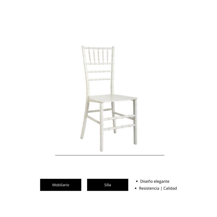 Manley Silla de Polipropileno Blanca - Mobiliario