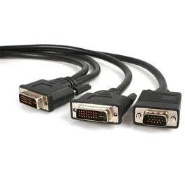 StarTech Cable DVI-I Macho a DVI-D y VGA Macho 1.8m - Separador/Adaptador de Vídeo