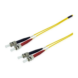 EQUIP 252233 Cable de Fibra Óptica Patch ST/ST OS2 Monomodo Duplex LSZH, Amarillo, 3 m