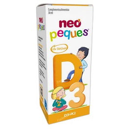 NEO Neo Peques D3+K2 30 Ml Gotas - Suplemento de Vitamina D3 y K2 para Niños, 30 ml