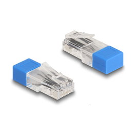 DeLOCK Conector RJ45 Macho con Resistencia de 120 Ohm Azul