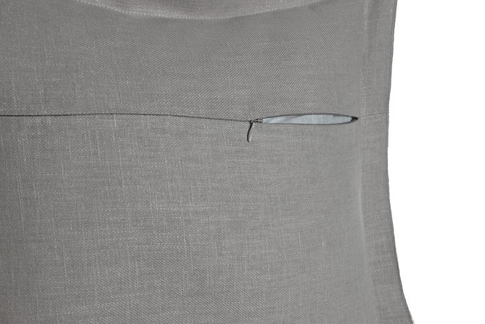 DKD Home Decor Cojin Linen collection 1c24 Cottage Gris Claro Lino 45 x 45 cm (2 Unidades)