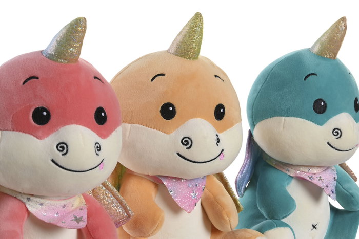 DKD Home Decor Set de 3 Peluches de Poliéster Surtidos