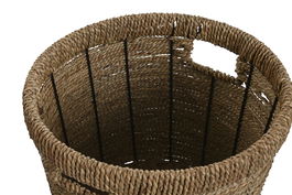 DKD Home Decor Macetero Tropical Marron Set de 3 36 x 29 x 36 cm