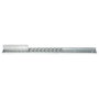 HERRAJES ALK Guía unidireccional para mesa de acero slide extendible 700 mm