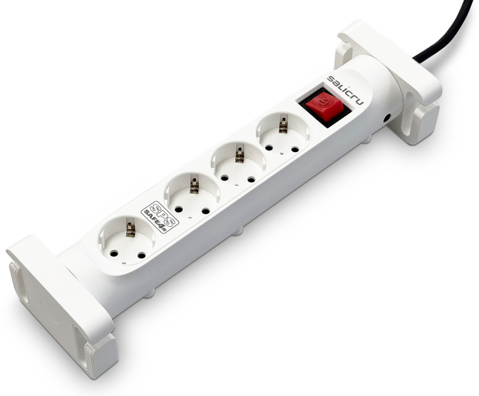 Salicru SPS SAFE 4S Regleta Protectora de 4 Tomas Schuko Blanca