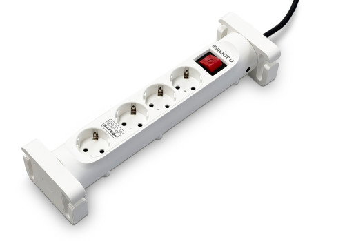 Salicru SPS SAFE 4S Regleta Protectora de 4 Tomas Schuko Blanca