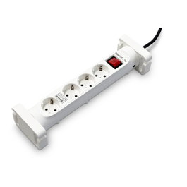 Salicru SPS SAFE 4S Regleta Protectora de 4 Tomas Schuko Blanca