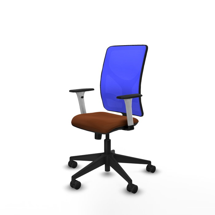 PIQUERAS Y CRESPO Silla de oficina Motilla con mecanismo Sincro, Azul y Marrón PIQUERAS Y CRESPO Silla de oficina Motilla con mecanismo Sincro, Azul y Marrón