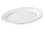 Vivalto Bandeja Opal Ovalada 30 cm Vidrio Blanco Ancho 30 cm Largo 22.5 cm Alto 2.5 cm (Set de 24)