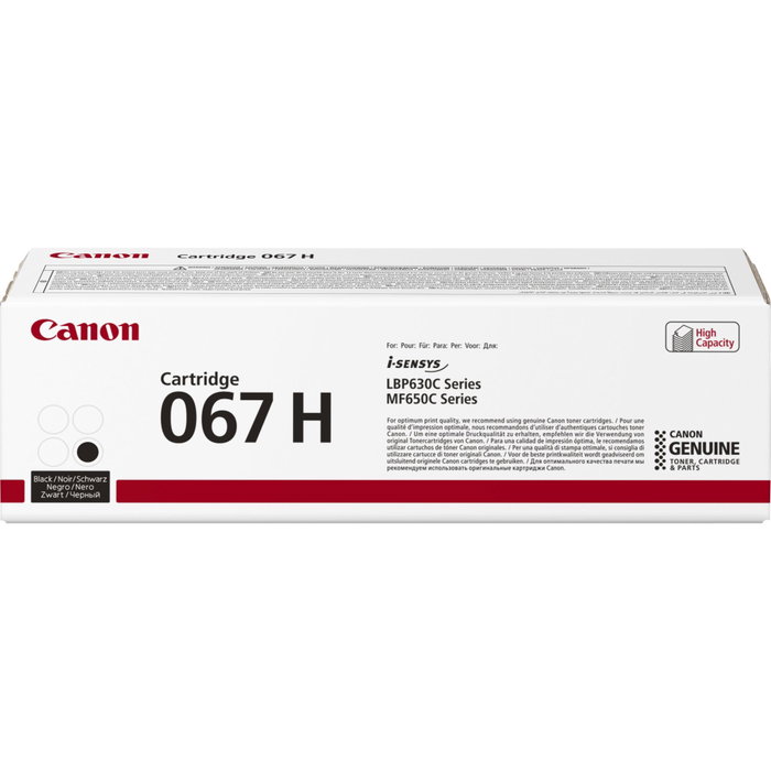 Canon 067H Tóner Negro Alto Rendimiento (XL)