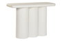 DKD Home Decor Consola Boho Scandi Blanco 120 x 80 x 38 cm Resina Mdf Rugoso