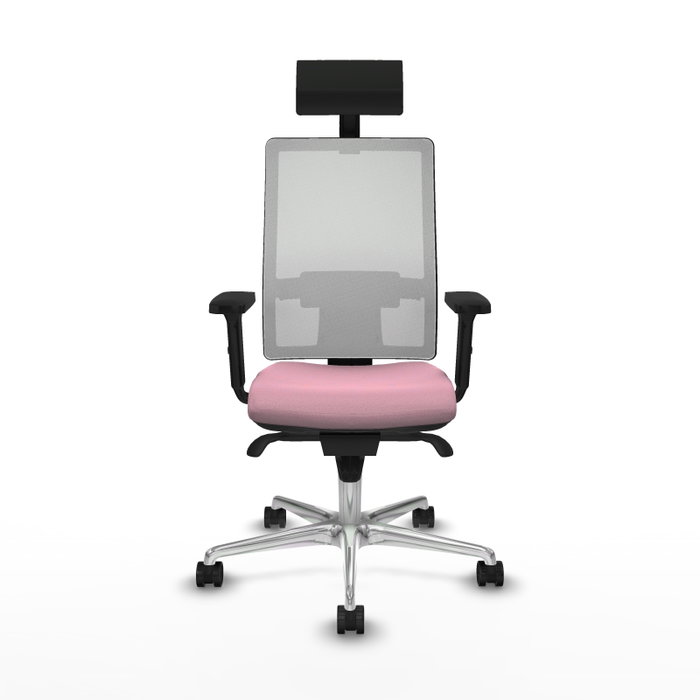 PIQUERAS Y CRESPO Silla de oficina Horna Rosa con Mecanismo Sincro