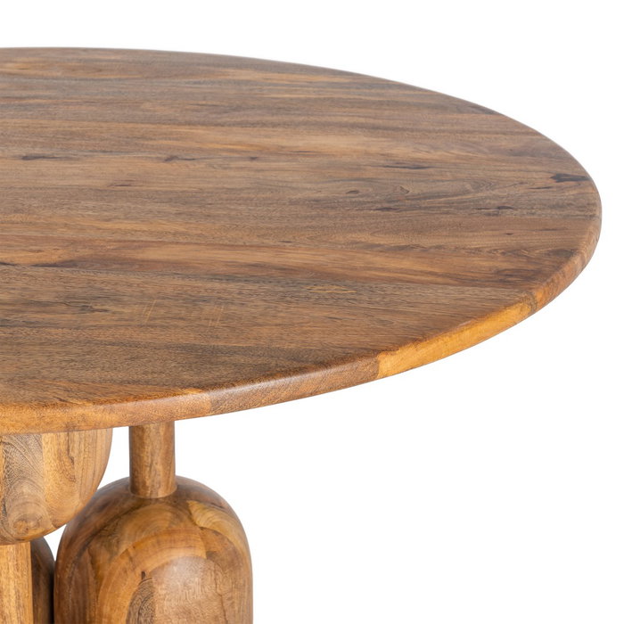 Mesa Comedor Madera de Mango Salón 120 X 120 X 76 cm