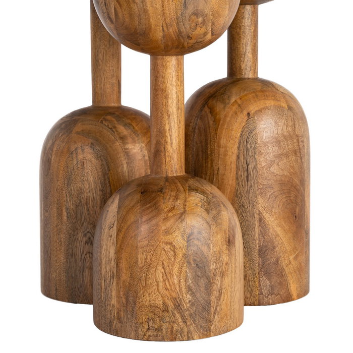 Mesa Comedor Madera de Mango Salón 120 X 120 X 76 cm