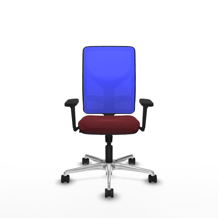 PIQUERAS Y CRESPO Silla de oficina Motilla con Mecanismo Sincro, Granate y Azul PIQUERAS Y CRESPO Silla de oficina Motilla con Mecanismo Sincro, Granate y Azul