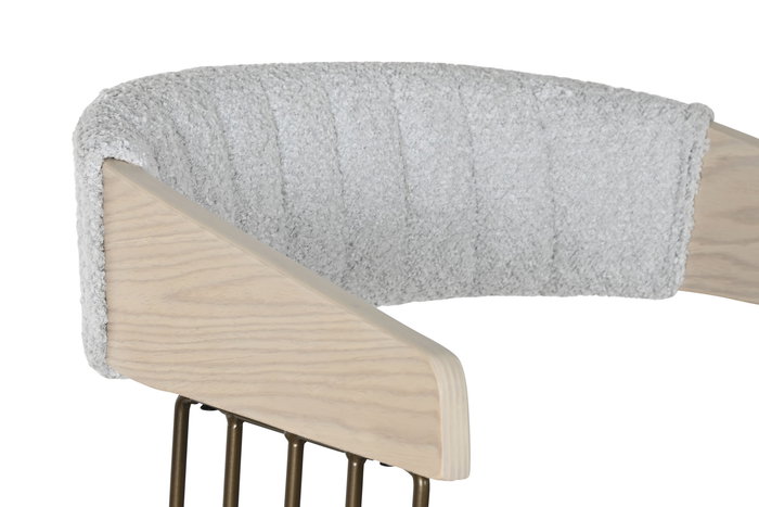 DKD Home Decor Silla Scandi Gris 51 x 55 x 76.5 cm