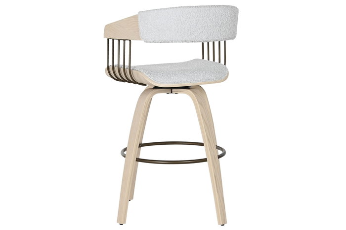 DKD Home Decor Silla Scandi Gris 51 x 55 x 76.5 cm