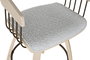 DKD Home Decor Silla Scandi Gris 51 x 55 x 76.5 cm