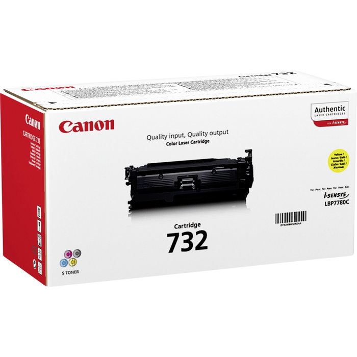 Canon Cartucho de tóner 732Y Amarillo para LBP7780Cx Canon Cartucho de tóner 732Y Amarillo para LBP7780Cx