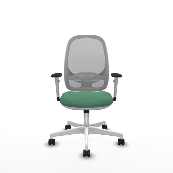 PIQUERAS Y CRESPO Silla de oficina Cilanco con mecanismo Sincro, Verde esmeralda y Gris PIQUERAS Y CRESPO Silla de oficina Cilanco con mecanismo Sincro, Verde esmeralda y Gris