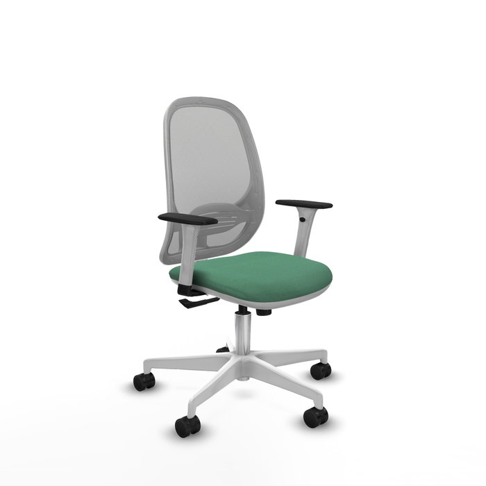 PIQUERAS Y CRESPO Silla de oficina Cilanco con mecanismo Sincro, Verde esmeralda y Gris PIQUERAS Y CRESPO Silla de oficina Cilanco con mecanismo Sincro, Verde esmeralda y Gris