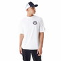 Camiseta de Manga Corta Hombre New Era MLB PLAYER GRPHC OS TEE NEYYAN 60435538 Blanco (XL)