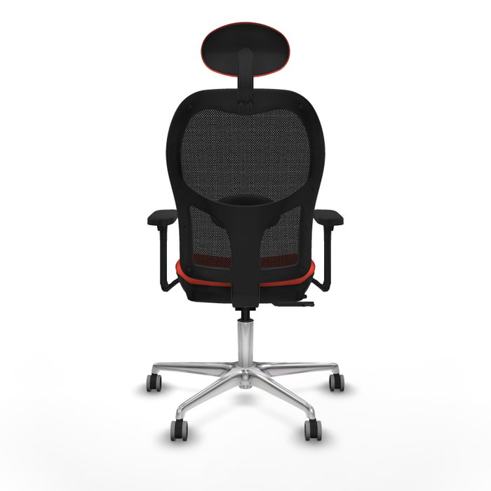 PIQUERAS Y CRESPO Silla de oficina Jorquera con mecanismo Sincro/Traslack, Naranja oscuro y Negro