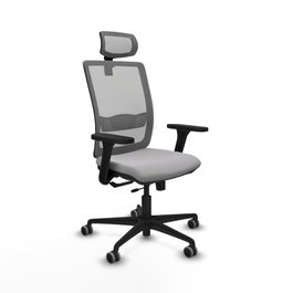 PIQUERAS Y CRESPO Silla de oficina Haches con mecanismo Sincro/Traslack Gris