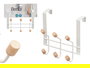 Berilo Percha 6 Pomos Puerta Blanca 24 x 18 x 12.5 cm Metal y Madera (Set de 12)